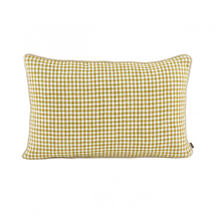 Harmony Textile - Haomy Housse de Coussin PIANA en Lin Tissé