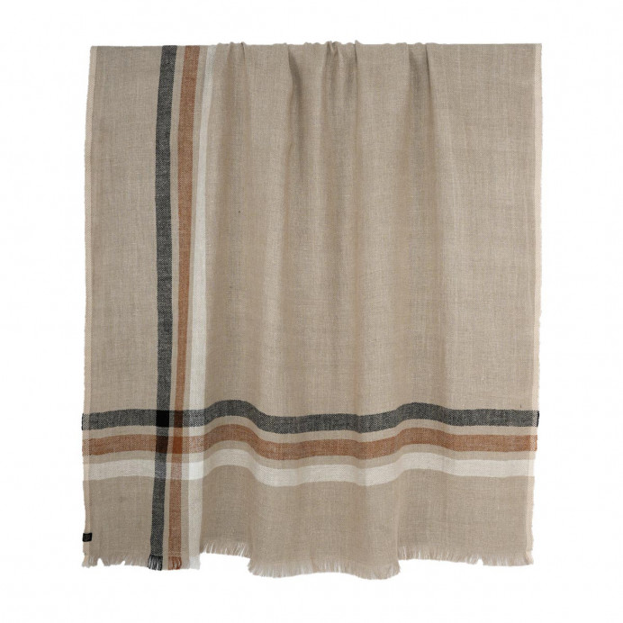 Harmony Textile - Haomy Plaid MALIBU en Lin Chiné - 135X190