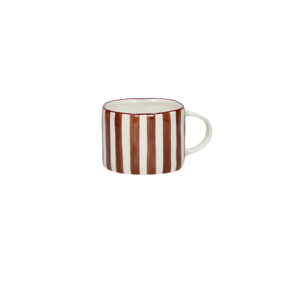 MYKONOS mug en porcelaine rouille