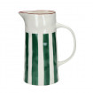 MYKONOS Pichet en Porcelaine Vert et Blanc