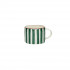 MYKONOS Mug en Porcelaine Vert et Blanc