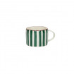 MYKONOS Mug en Porcelaine Vert et Blanc