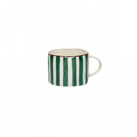 MYKONOS Mug en Porcelaine Vert et Blanc