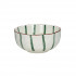 MYKONOS Bol à Soupe en Porcelaine Vert et Blanc