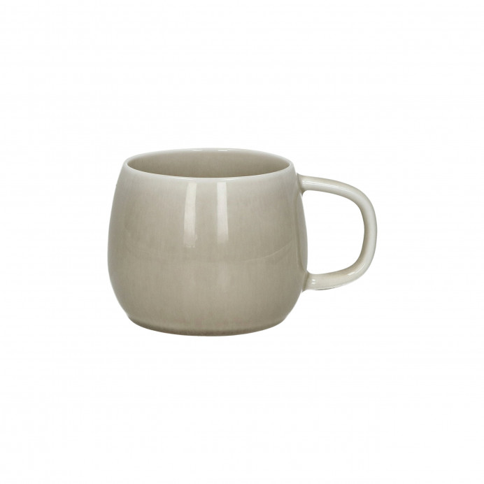 BISCOTTI mug en porcelaine gris/beige