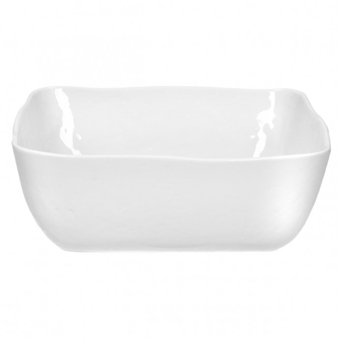 PORCELINO SQUARE Saladier en Porcelaine Blanc