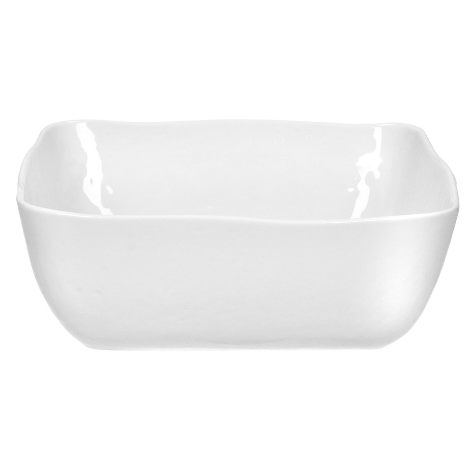 PORCELINO SQUARE Saladier en Porcelaine Blanc