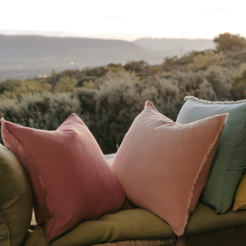 Housse de Coussin VITI en Lin Lavé