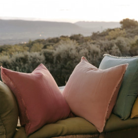 Housse de Coussin VITI en Lin Lavé