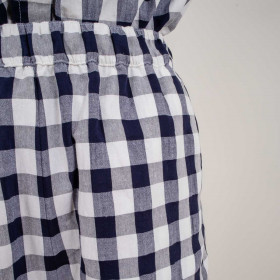 Jupe-culotte longue à carreaux vichy Martin