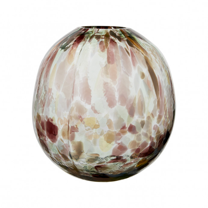 HAROLD Vase oval en verre soufflé