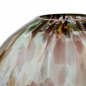 HAROLD Vase oval en verre soufflé