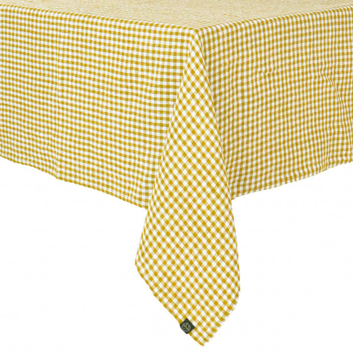 Harmony Textile - Haomy Nappe de Table PIANA Lin Lavé