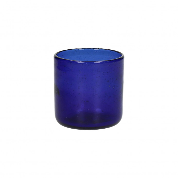 Pomax Gobelet en Verre VICO Bleu - Diam 8XH 8,2cm