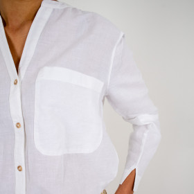 Chemise manches longues col V Gina 