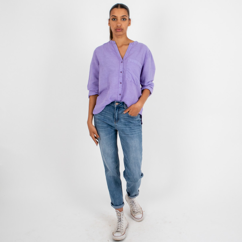 Chemise manches longues col V Gina 