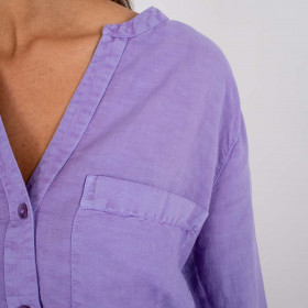 Chemise manches longues col V Gina 