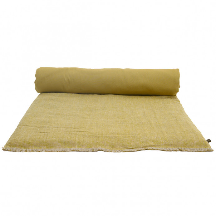 Harmony Textile - Haomy Housse d'Edredon CUBA en Lin Chiné - 85X200