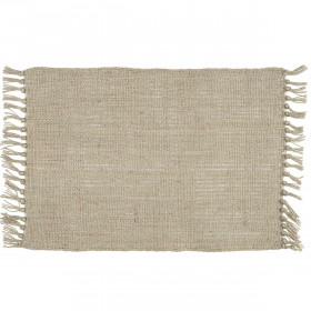 Set de table en Jute Frangé