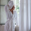 Peignoir KEA en Gaze de Coton Col Kimono