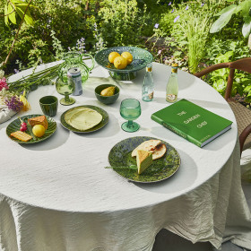 Set de 2 assiettes à dessert en céramique Emeraude