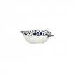 Plat à Four/Bol en Porcelaine Blanche Pois Bleu ANAFI