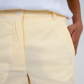 Pantalon en seersucker Paradis 