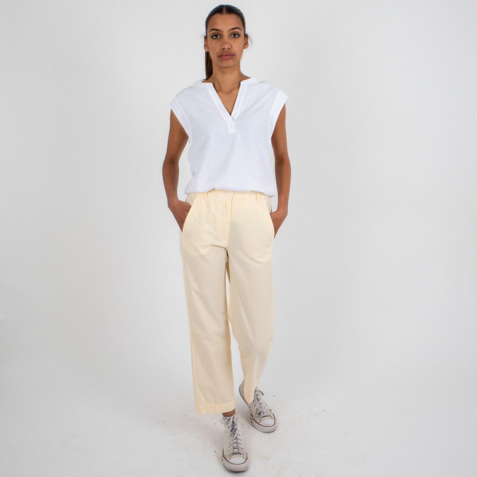Pantalon en seersucker Paradis 
