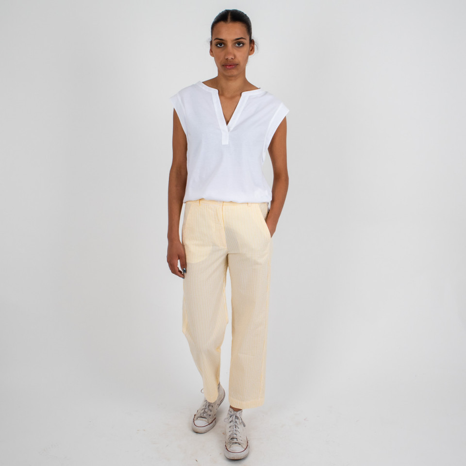 Pantalon en seersucker Paradis 