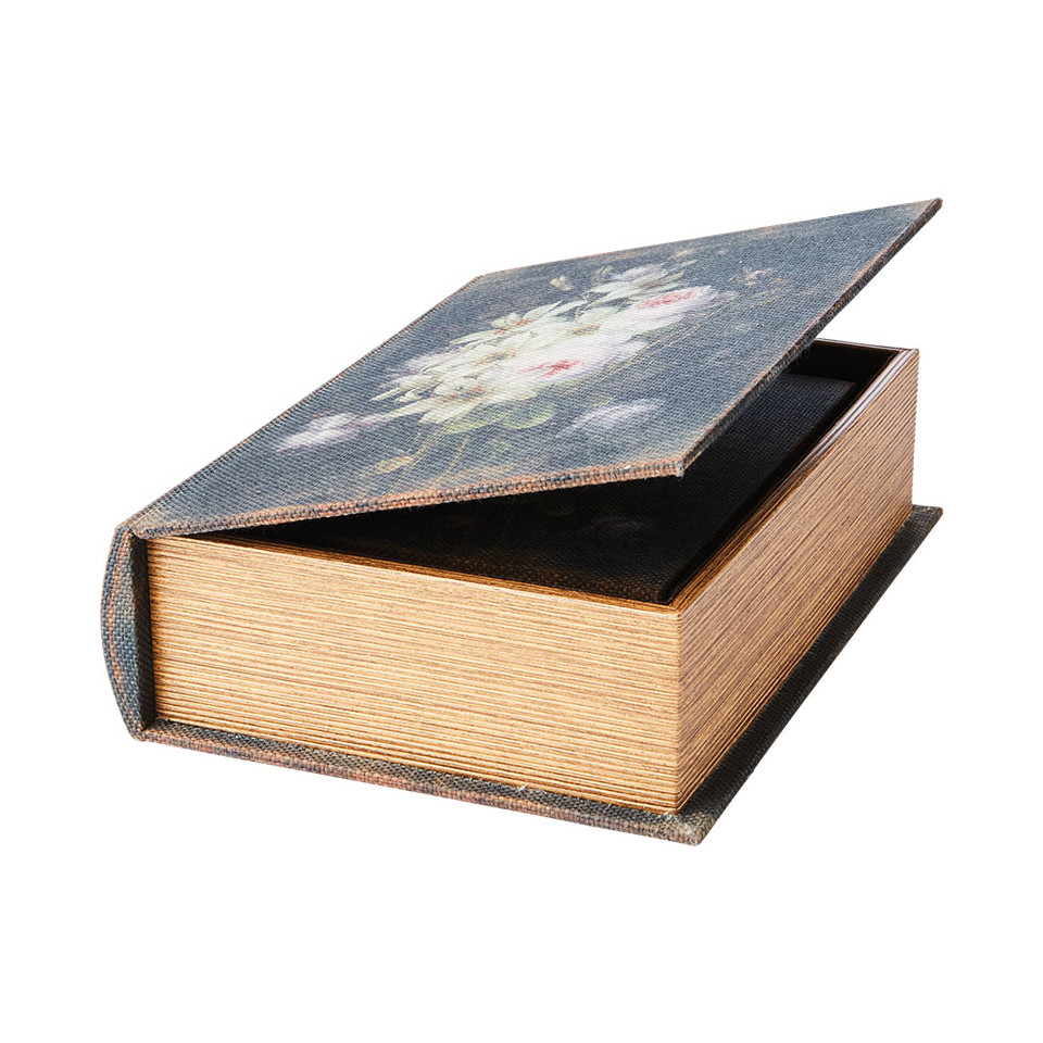 Boites Livre pour rangement BROOKE (set de 2) - Imprimé Fleurs