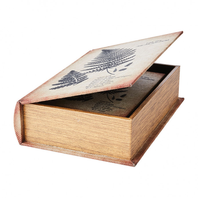 Affari Boites Livre pour rangement BROOKE (set de 2) - Imprimé Fougère