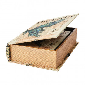 Boites Livre pour rangement BROOKE (set de 2) - Imprimé Papillon