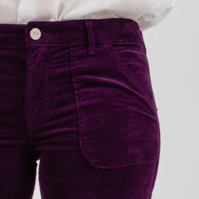 TRESOR Pantalon cargo POURPRE  