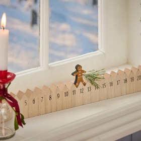 Calendrier de Noël en bois
