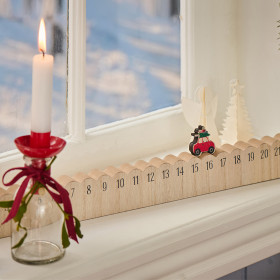 Calendrier de Noël en bois