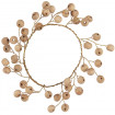 Rond serviette avec perles en bois naturel