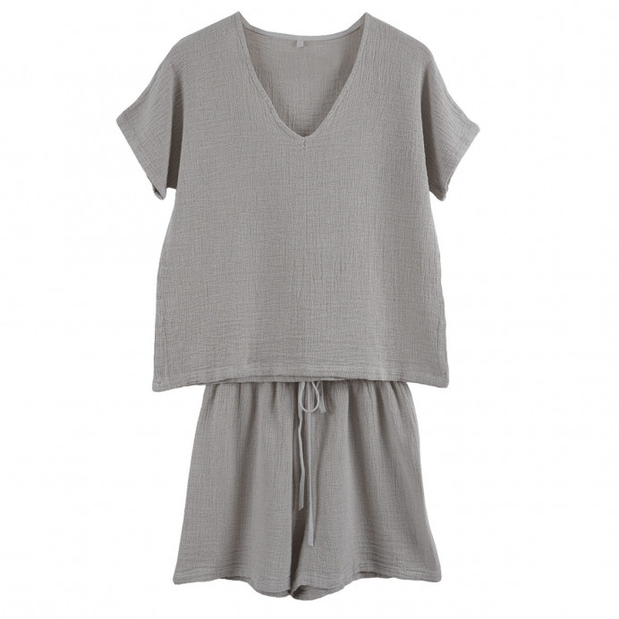 Harmony Textile - Haomy Ensemble Short et Tee Shirt SYMI en Gaze Li...