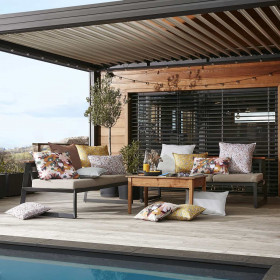 Housse de Coussin d'Extérieur CAPUCINE Pampa 