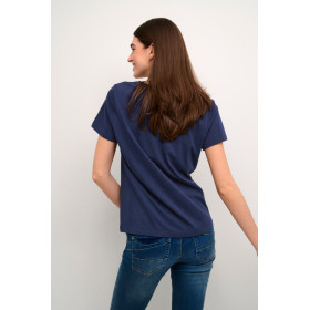 NAIA T-shirt basique col V - Marine