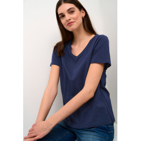 NAIA T-shirt basique col V - Marine