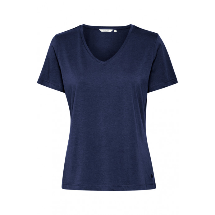 Cream NAIA T-shirt basique col V - Marine