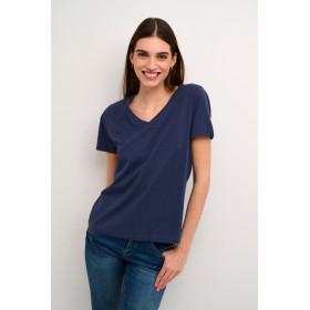 NAIA T-shirt basique col V - Marine