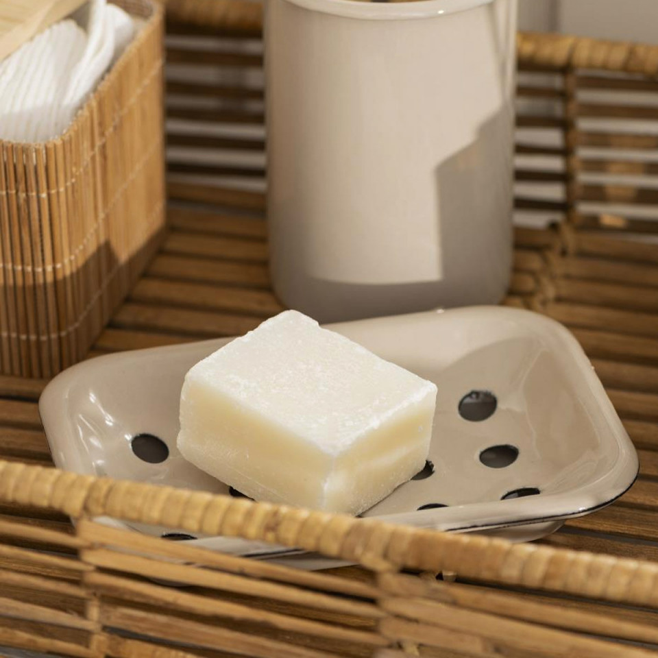Porte Savon Emaillé Sable 