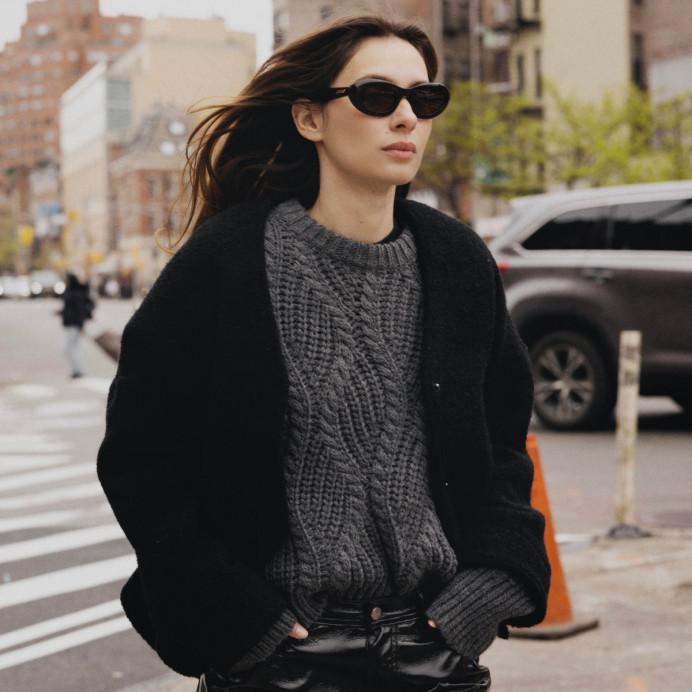 Hod Paris Pull avec torsade col rond Edith