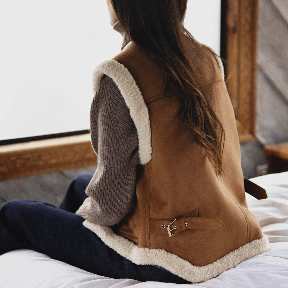 Veste sans manche réversible Carolina