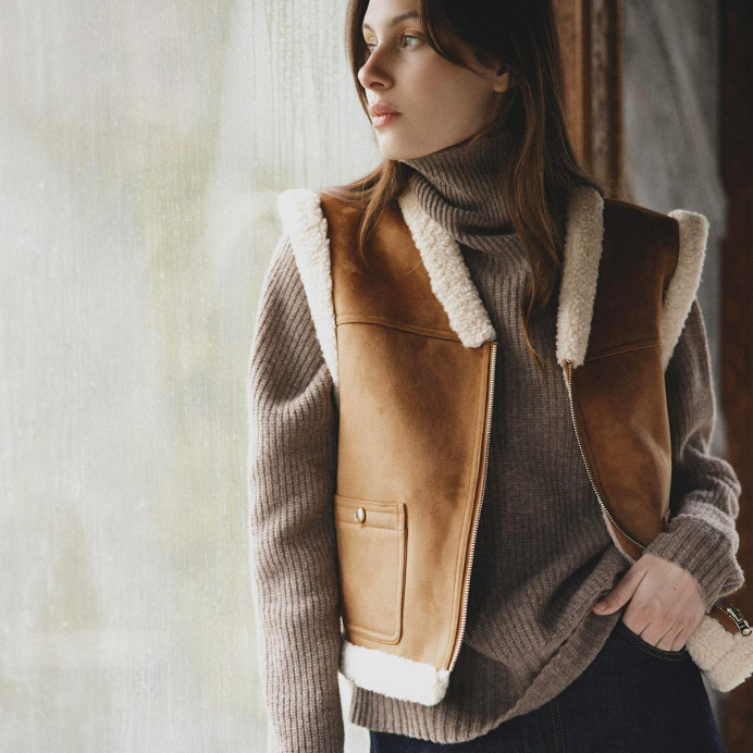 Veste sans manche réversible Carolina