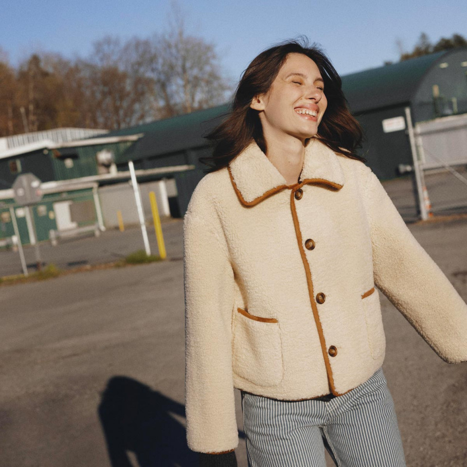 Veste/blouson réversible bouclette Charlie