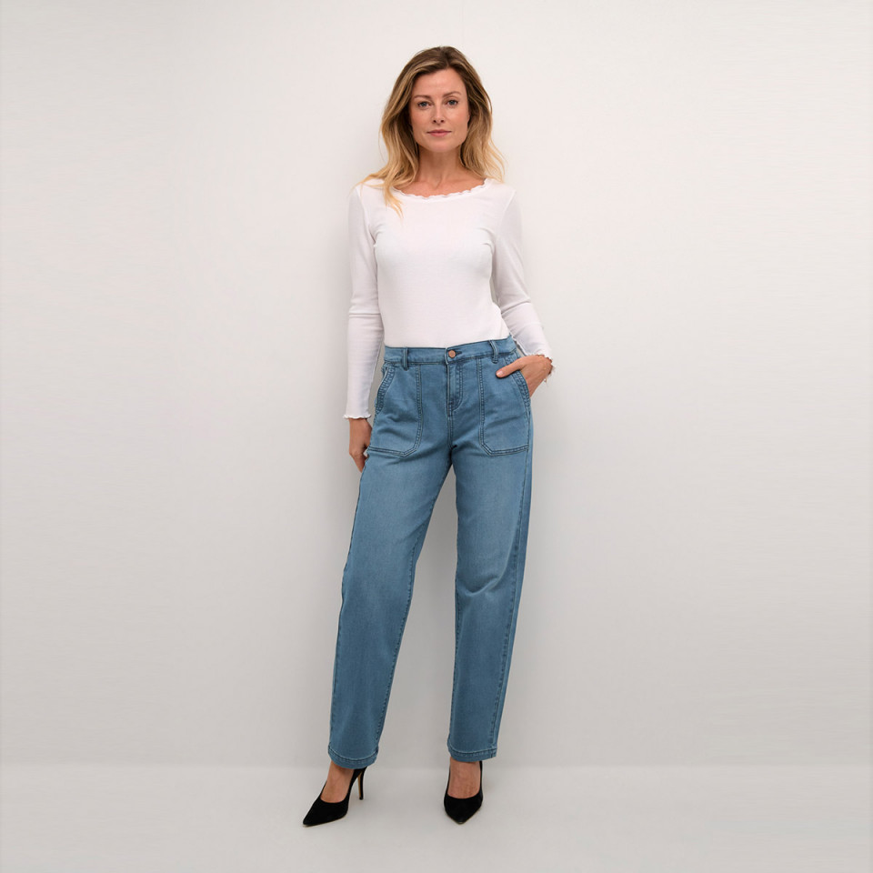 Pantalon en Jogdenim Stacia - Coupe Cargo