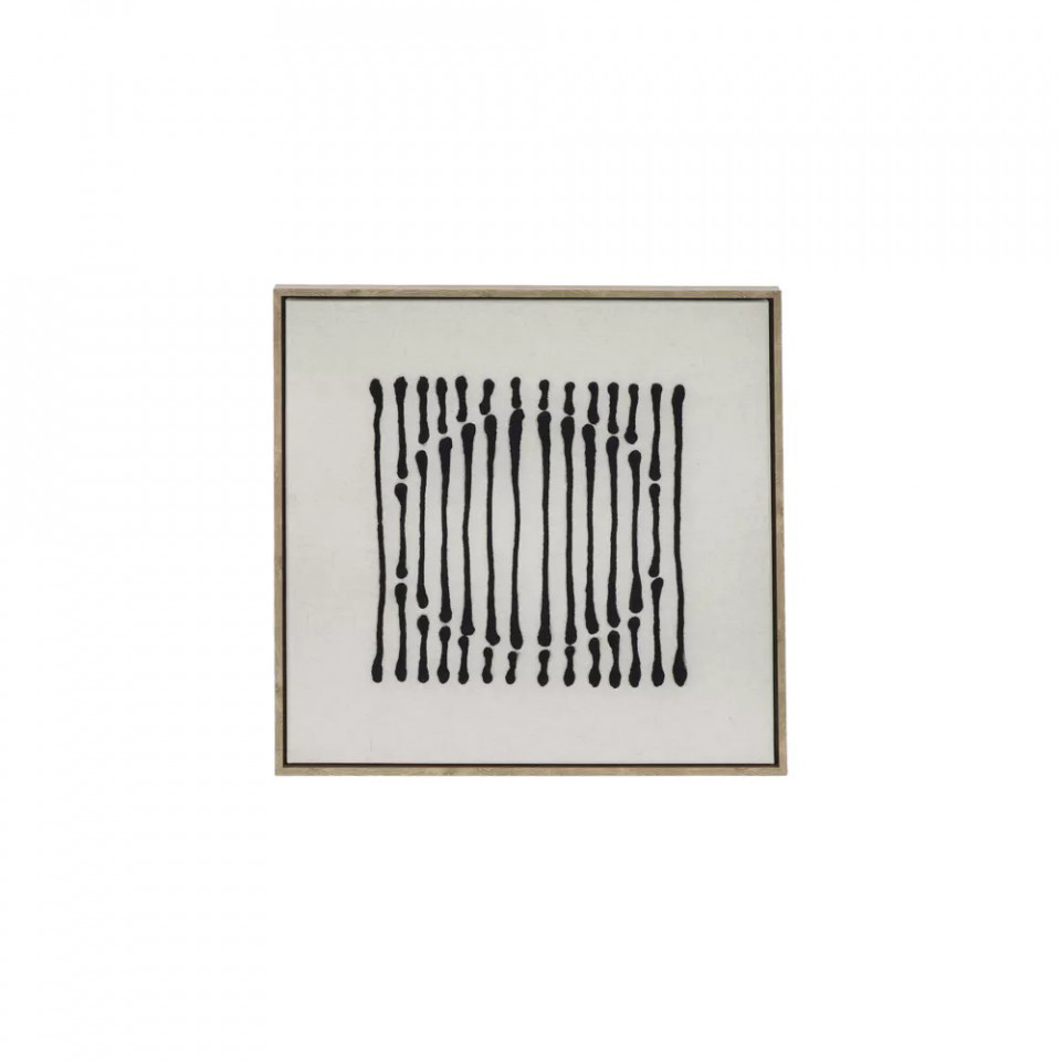 Toile BERGAMO avec Cadre Lin - 63x63
