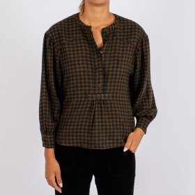 Chemise à carreaux bicolore Ticia